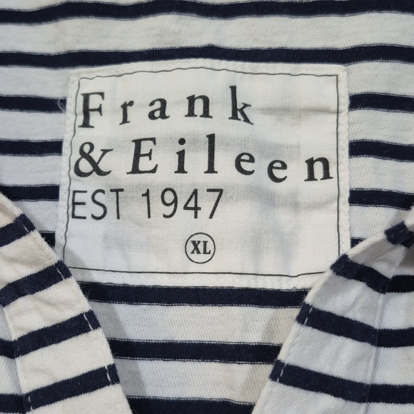 FRANK & EILEEN patrick Popover XL nautical Stripe Long Sleeve Top - Picture 6 of 9
